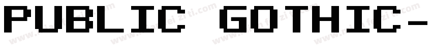 PUBLIC GOTHIC字体转换